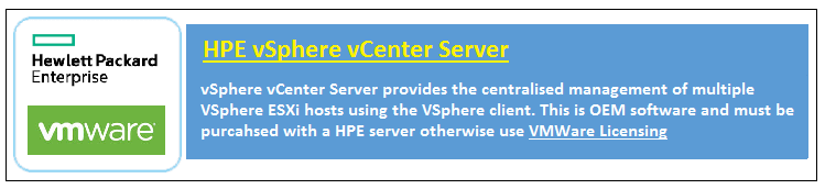 HPE VMWARE vCenter